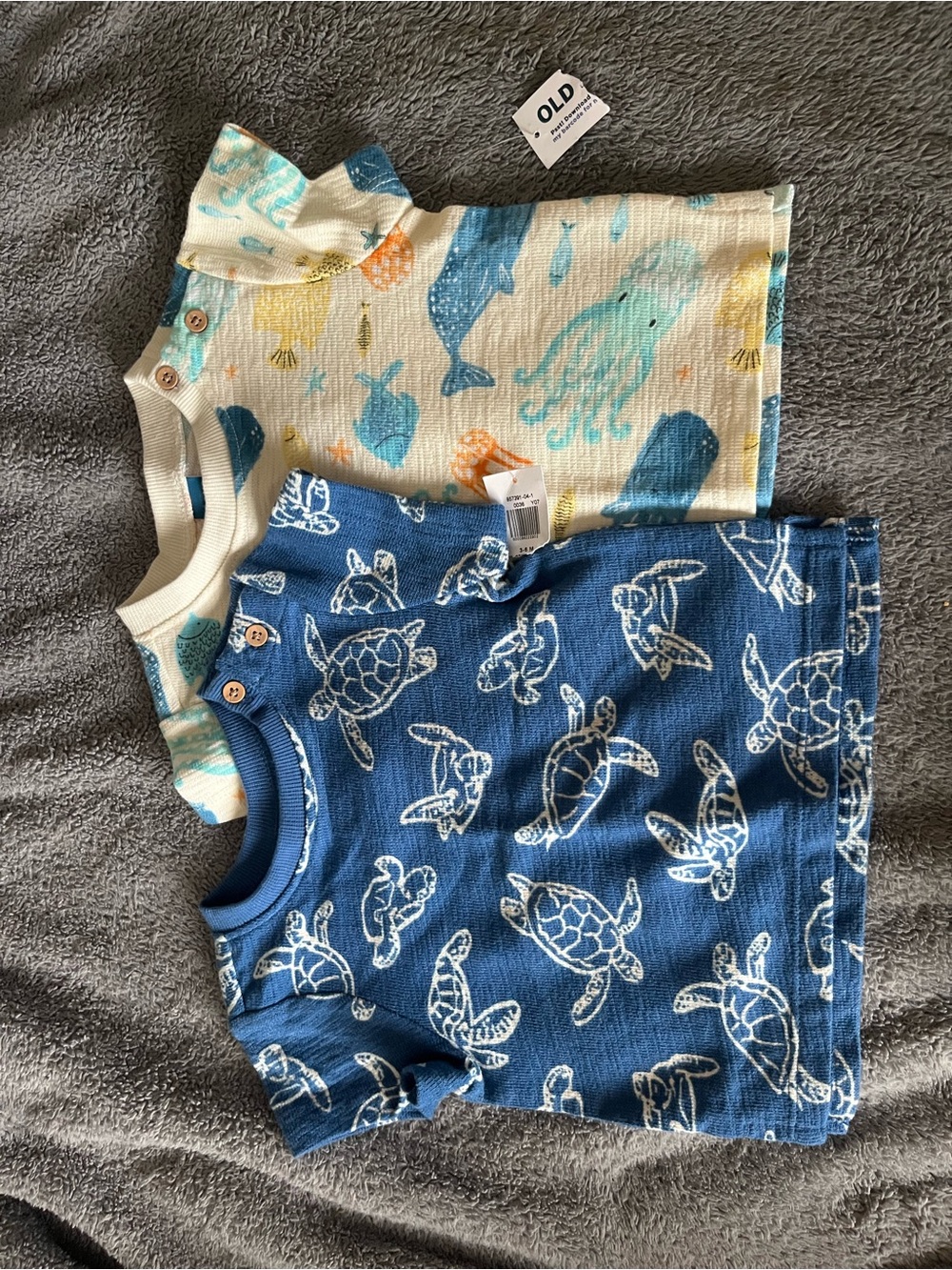Old Navy Blue & Cream Sea Life Crewneck Set - Kids